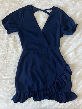 revolve backless mini dress